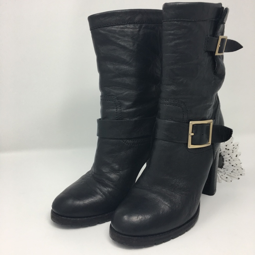 Authentic Jimmy Choo Motorcycle Biker Boots - Picture 2 of 8